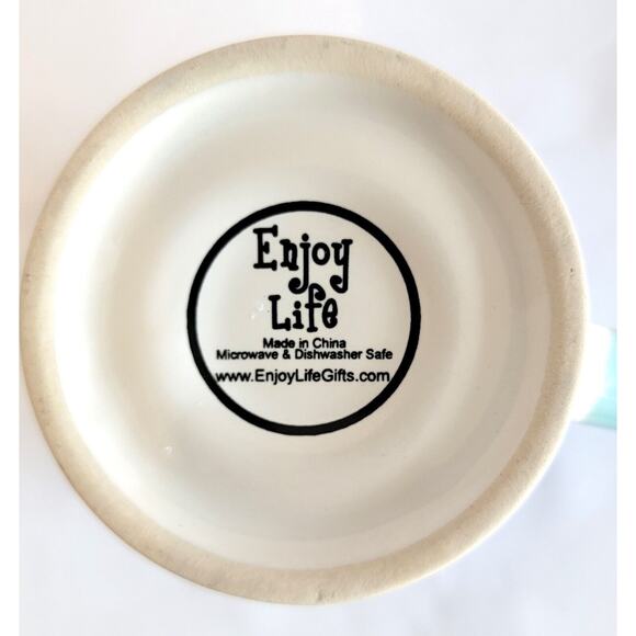 Enjoy Life Purple Dog Coffee Mug "Never underestimate the warmth of a cold nose" - Picture 8 of 8